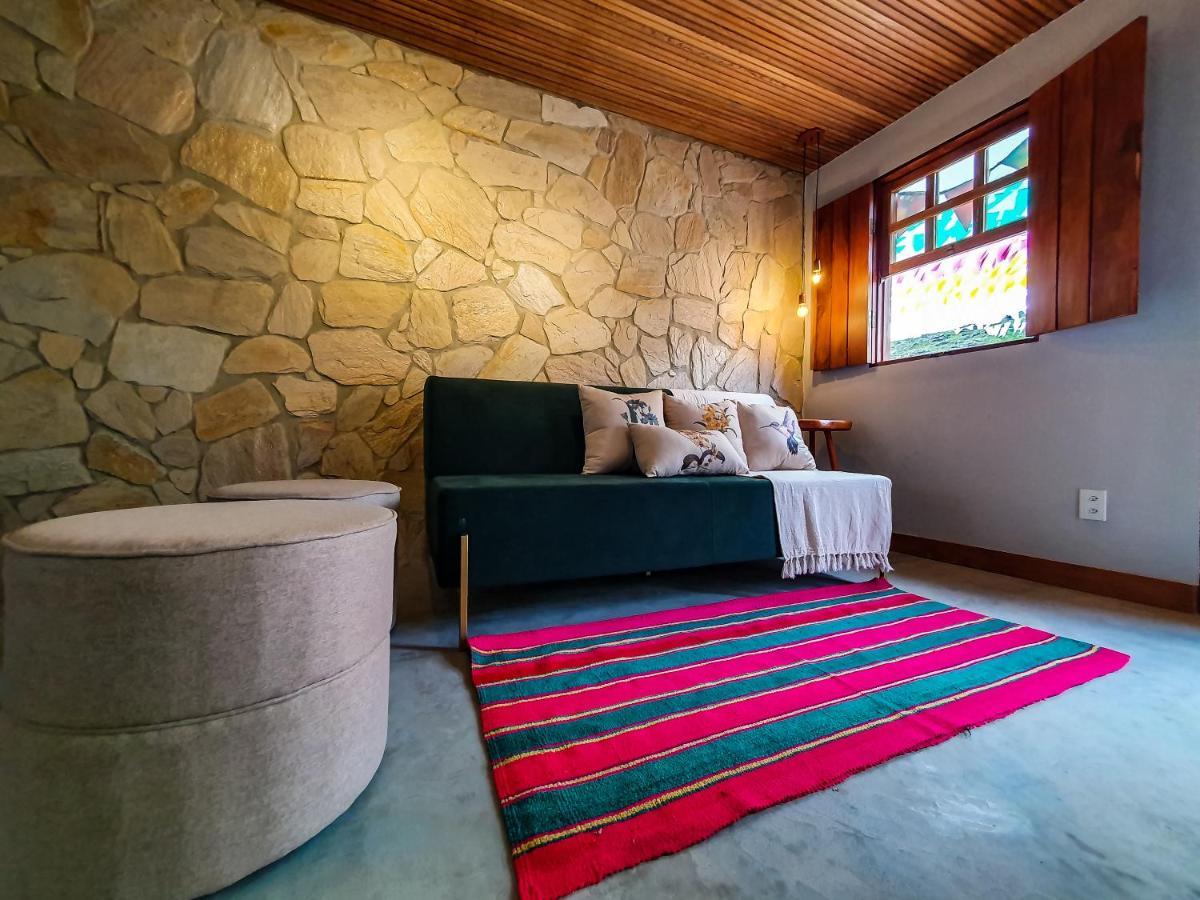 Casita Amarela Na Rua Mais Charmosa De Mucuge - Ba Villa Eksteriør bilde